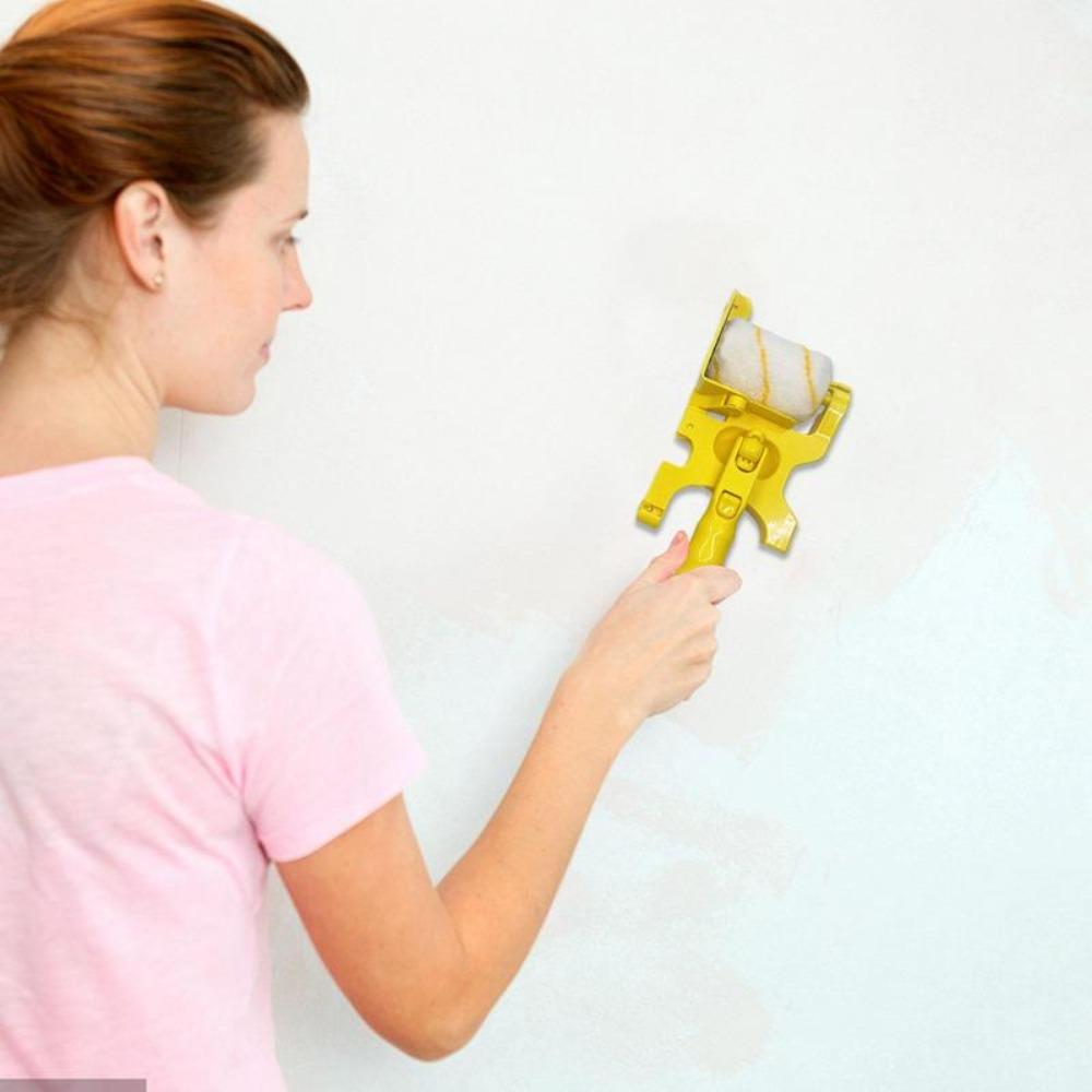 Multiuse Hair Brush Hand-held Wall Corner Brush Roller Paint Brush  with Roller and Brush