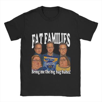 FAT FAMILIES Tričko Léto Přines mi velkou tašku Kočky Harajuku Trička Pánské Bavlněné Trička s kulatým výstřihem Krátký rukáv Streetwear Topy
