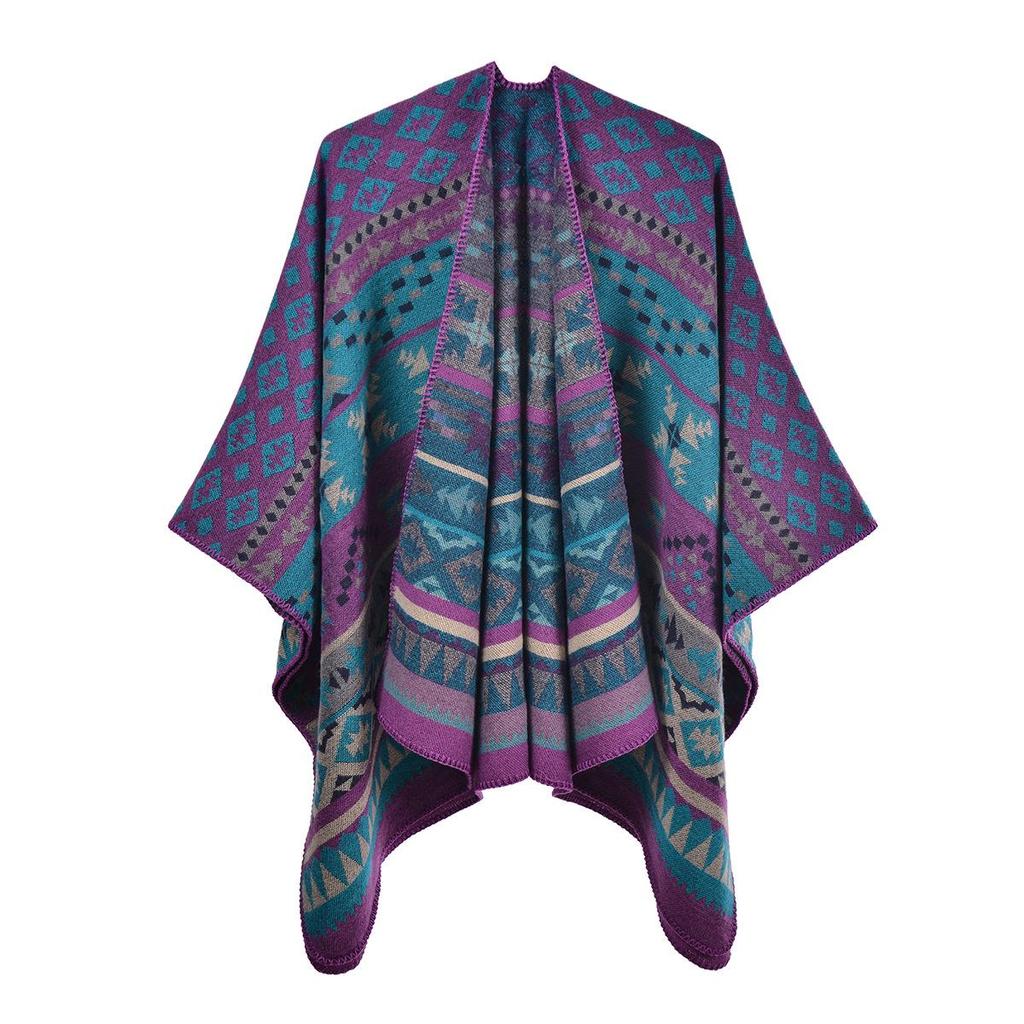 Autumn/Winter Ethnic Bohemian Knit Shawl Cloak