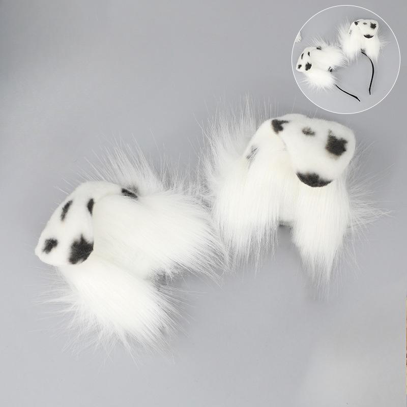 Rechargeable Plush Cat Ears Hair Accessory Cosplay Exhibition Movable Realistic Fox Ear Detachable Electric Headband Animal Ears