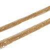 18K Gold Stainless Steel Electroplated Necklace with Round Bead and Lips Chain for DIY Jewelry.