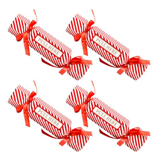 4 Pcs Candy Christmas Money Pull Pouch Surprise Pull Out Money Gift Holders for Cash DIY Christmas Party Money Box for Kids Adults