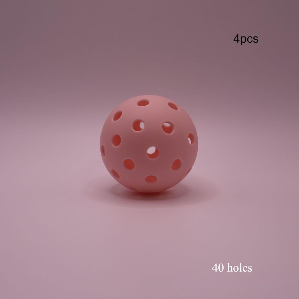 Pickleball Ball Competition Pickleball Rolling Plastic Ball Glowing Pickleball Pickle Ball with 40 Holes Racquet Sports