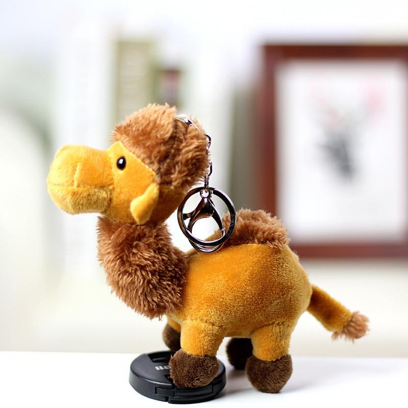 Adorable Plush Camel Toy Bell Ornament Souvenir Cute Stuffed Animal Keychain