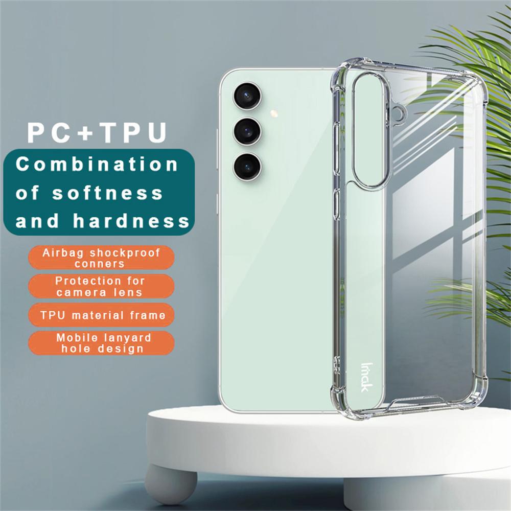

IMAK For Samsung Galaxy S24 FE Case PC+TPU Shockproof Clear Phone Cover A