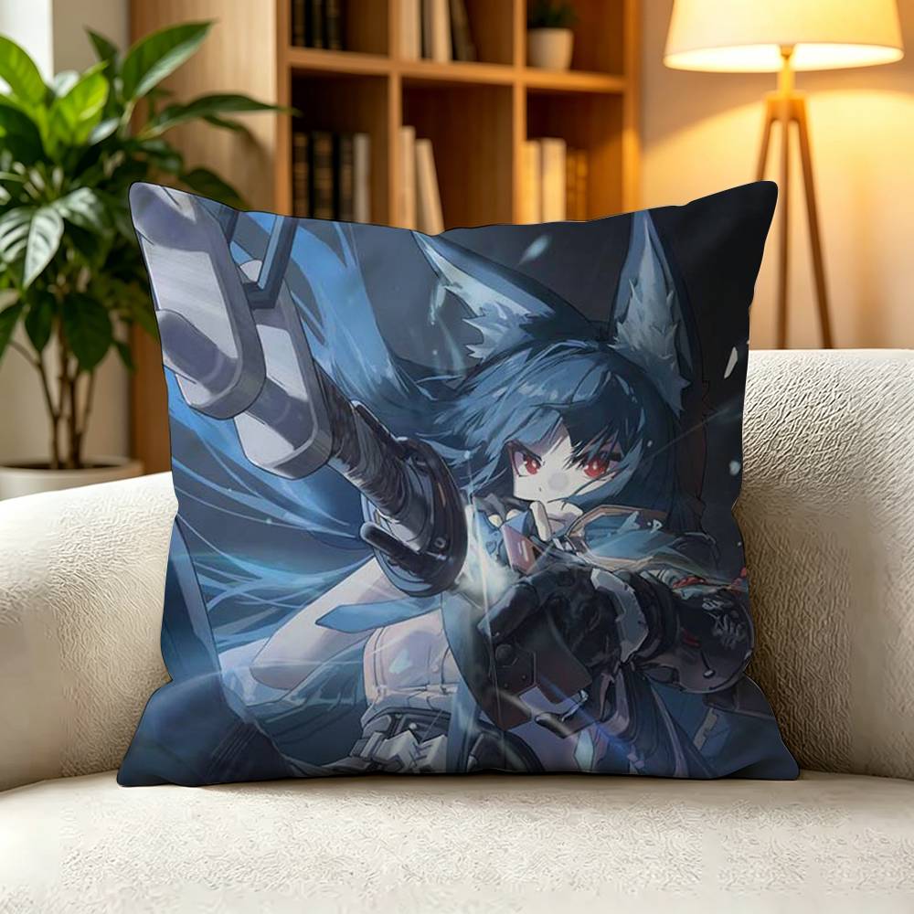MMiyabi Zenless Zone Zero Pillow Case Square DoubleSided Sofa Cushion Cover Bedroom Bedside Pillow
