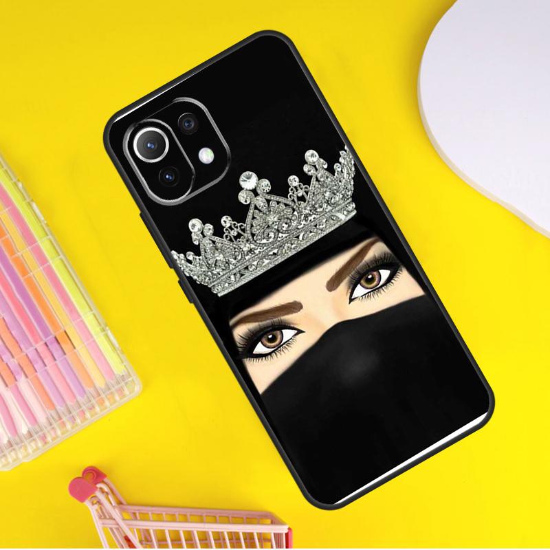 Islamic Arabic Hijab Girl Cover For Xiaomi 14 13 Ultra 11T 12T 13T 14T Pro POCO X7 Pro X3 X5 F3 F5 F6 M6 X6 Pro Case