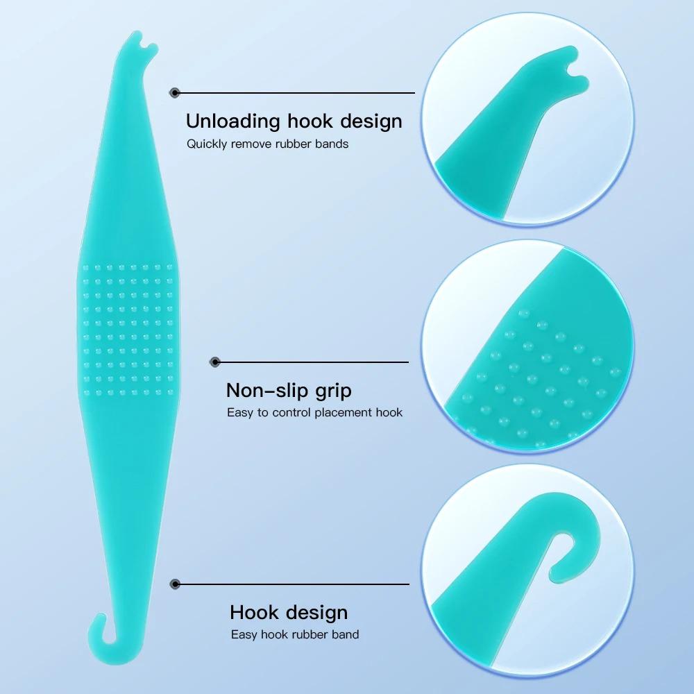 100PCS Dental Orthodontic Elastic Rubber Band Placers Random Color