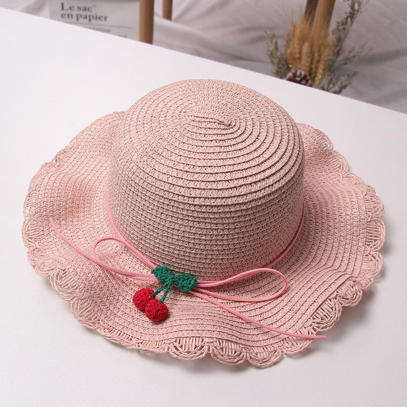 

Straw hat children s boys and girls cartoon rabbit straw hat summer thin breathable outdoor sun hat One Size