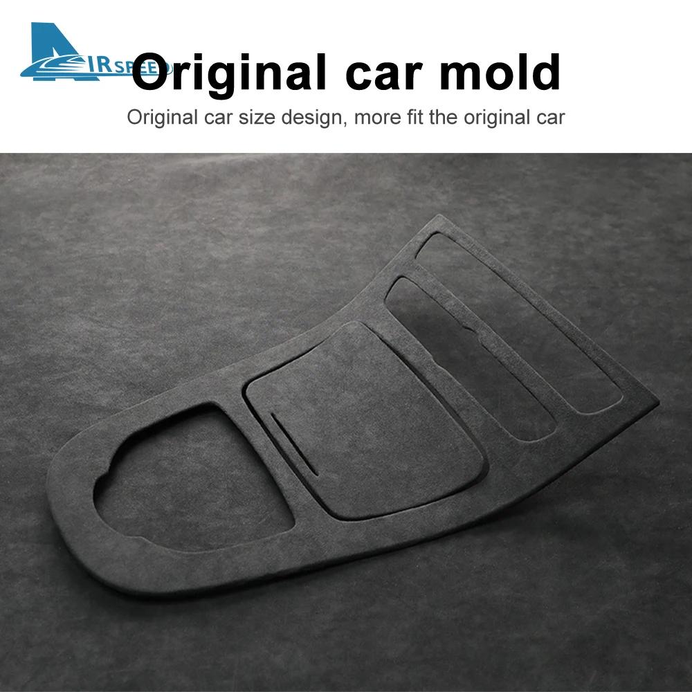 For Mercedes Benz E Class W213 2016 2018 Super Suede Car Center Console Gear Shift Panel Trim Sticker Accessories