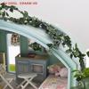 Exquisite Miniature Rose Vine Rattan Strip for 1/12 Scale Dollhouse, Garden Decoration, and Photo Props