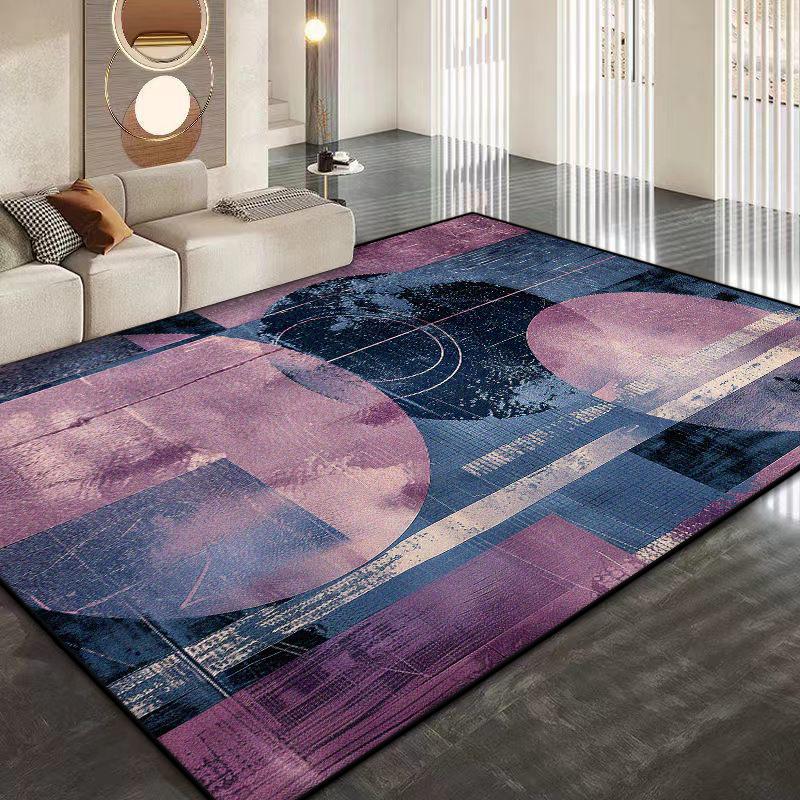 Modern Abstrakt Großformat Wohnzimmerteppich Weich Rutschfest Garderobe Sofatischmatte Leicht zu Reinigen Raumdeko Teppich Maschinenwaschbar