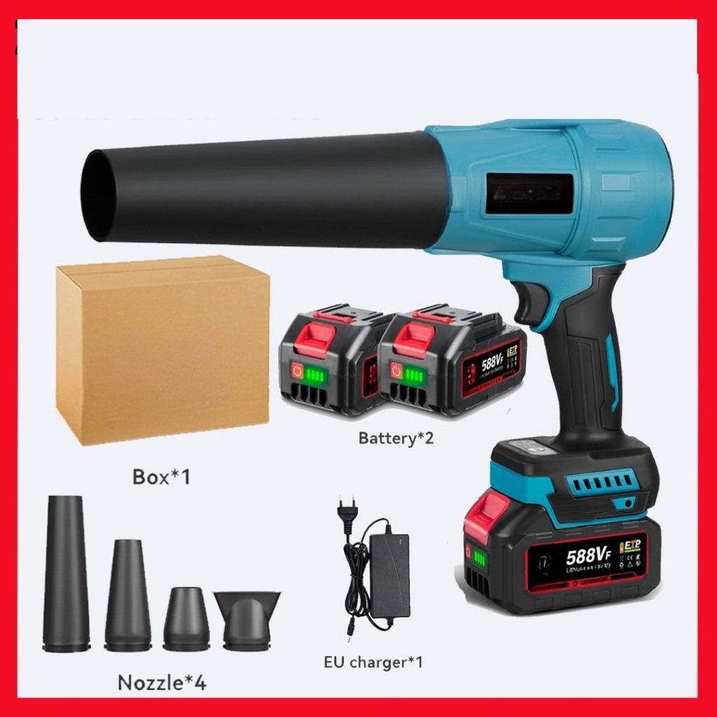 Brushless 3 Gears Adjustable Electric Air Blowers 300000RPM Turbo Jet Fan Handheld Leaf Blower Dust Blowing Power Tool