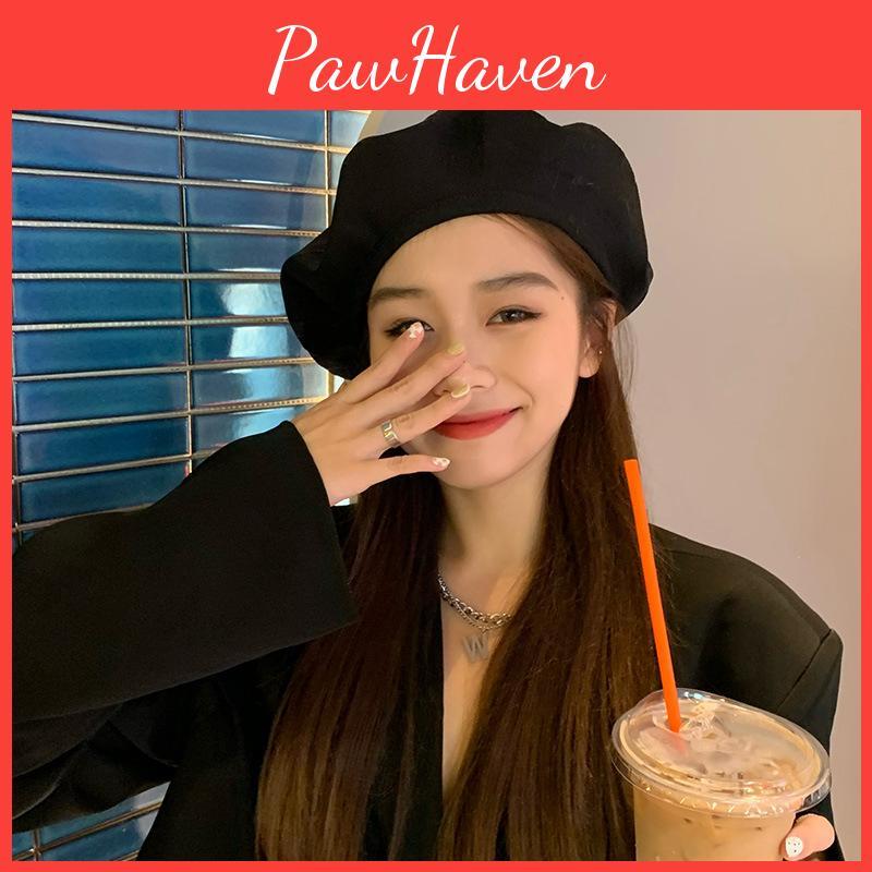 Beret Soft Cotton For Women Comfortable Chic Design For Autumn Winter And