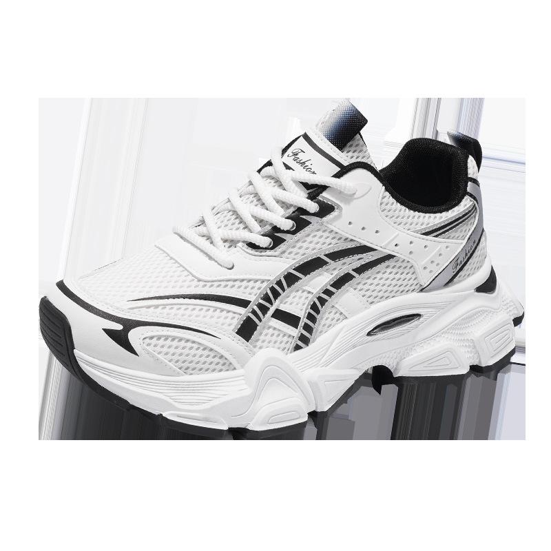 

Лето 2024 года. Мужские кроссовки из сетчатой ткани с дышащей воздушной подушкой и амортизацией. Size 44 белый