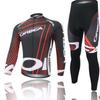 Long Sleeve Cycling Jersey Set Breathable Unisex Road Mountain Bike Apparel
