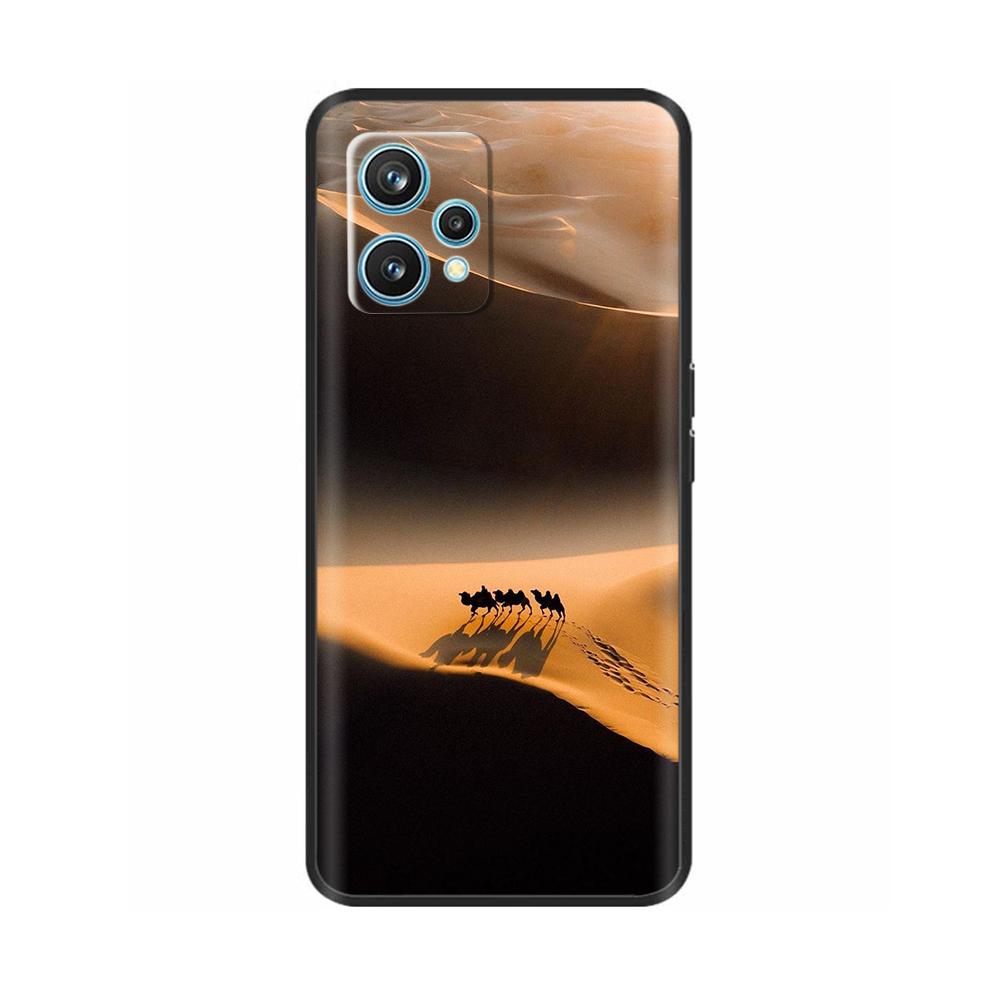 Para Realme 9 Pro Plus Funda Divertida de Silicona Suave Cubierta de Teléfono Para Realme 9 4G Funda Negra Carcasas con Parachoques Resistentes a Golpes Para Realme 9 Pro+
