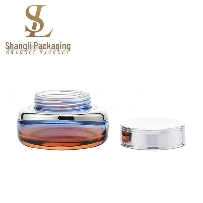 Skincare Set: Flat Bottles with 120ml Toner, 40ml Serum, and 30g/50g Cream Containers