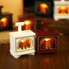 Vintage Fireplace Light Atmosphere Decoration LED Electronic Candle Light Nordic Style Christmas Fireplace Night Light