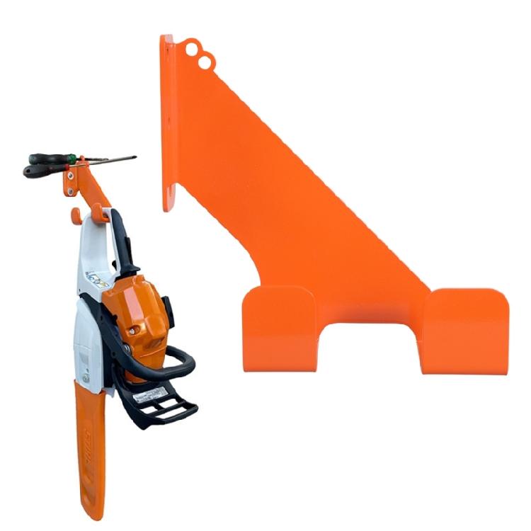 Easy to Install Secure Chainsaw Mount Hanger Rack Stand Rust Resistant for Professional Gardeners and DIYer Enthusiasts
