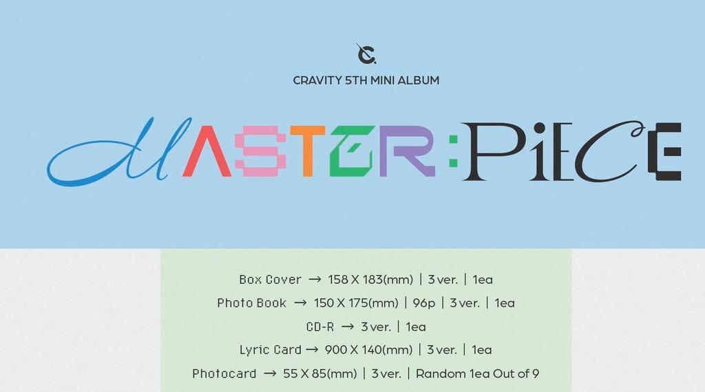 CRAVITY 5th Mini Album [MASTERPIECE] (Korean Edition)
