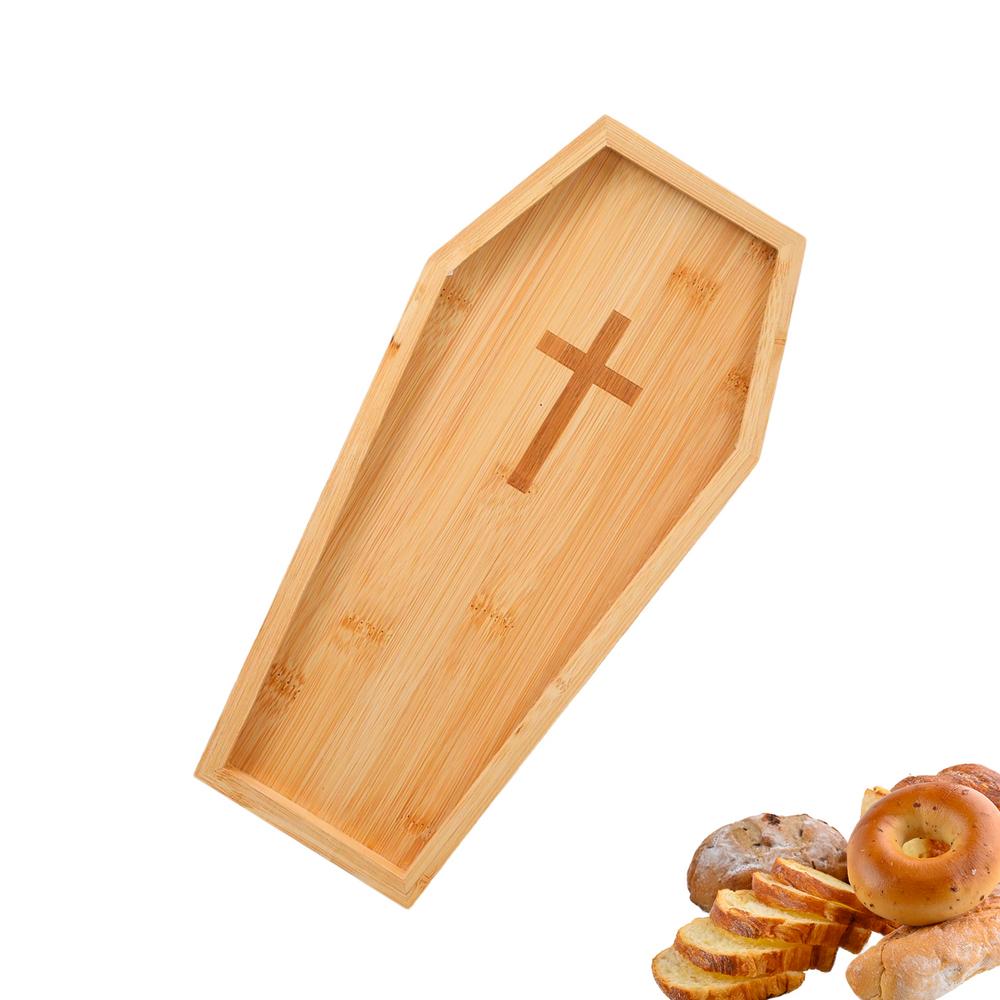 Halloween Charcuterie Board Wood Pumpkin Coffin Aperitif Dish Decorative Charcuterie Boards For Picnic Party Buffet Wedding