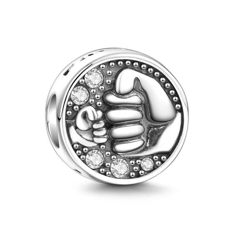 New Copper Air Balloon Charm Happy Birthday Pendant Bead Cake Pendant Fit Original European Bracelet Diy Women