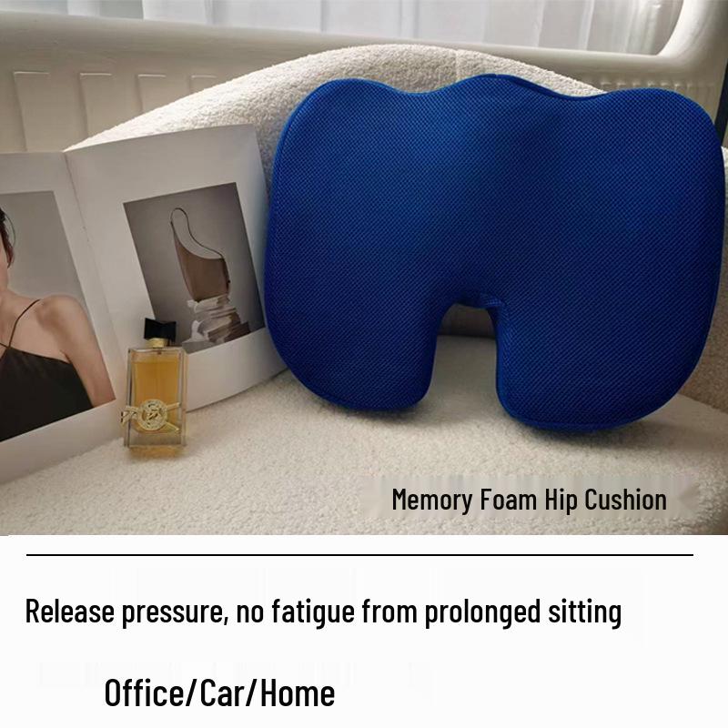 Memory Foam Gel Pressure Relief Seat Cushion with Logo Printing for Office and Car