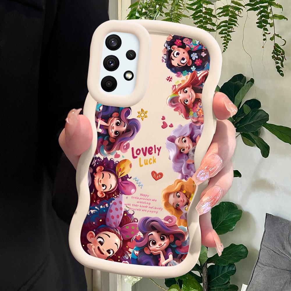 

Окрашенный узор Big Wave Edge Мягкий силиконовый материал Macaron чехол для телефона противоударный защитный резиновый чехол для Samsung Xiaomi Poco Redmi Samsung A06