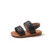 Korean Style Summer Kids Open Toe Woven Beach Sandals For Boys And Girls