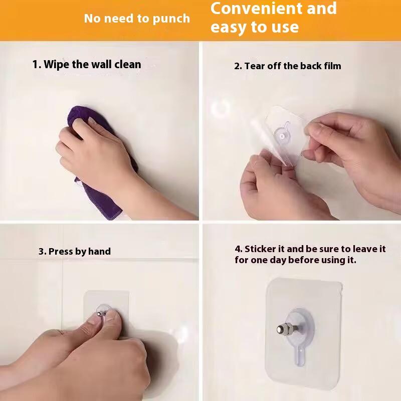 10Pcs Adhesive Wall Wall Mounting Hooks Hanging Nails for Picture Frames Photo Keys