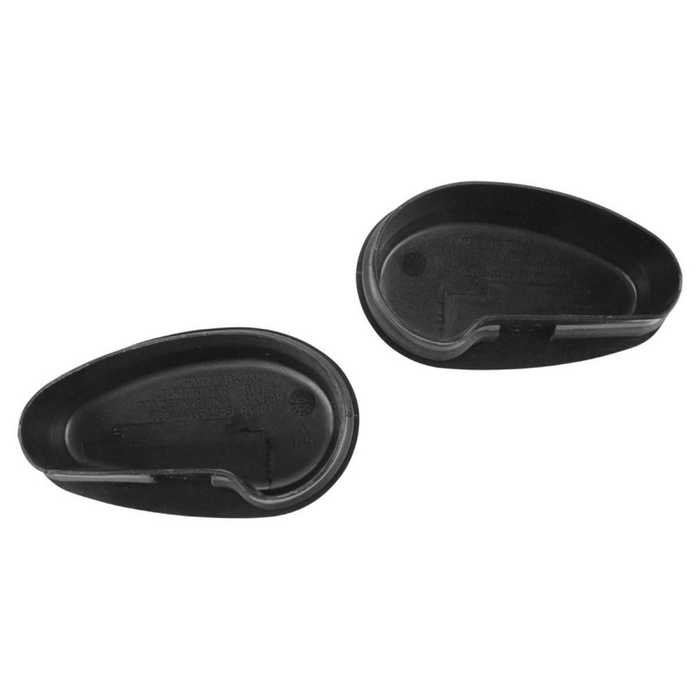 Pair Tubular Side Step or Steps 2 End Caps Fit For 2009-2017 Dodge Ram 1500-3500