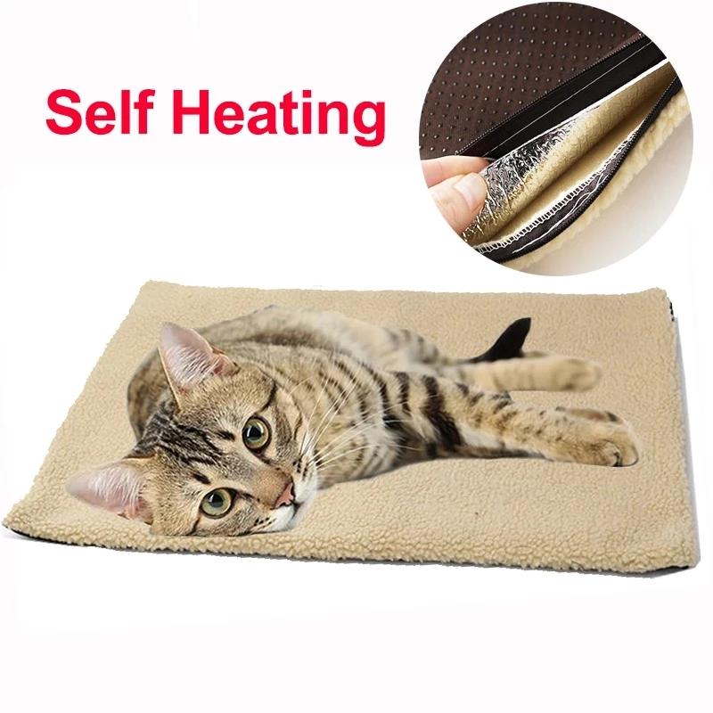 Winter Pet Self Heating Mat, Detachable Dog Bed Cushion, Machine Washable Cat Bed Dog Mat, Warm Mat, Cat and Dog Supplies