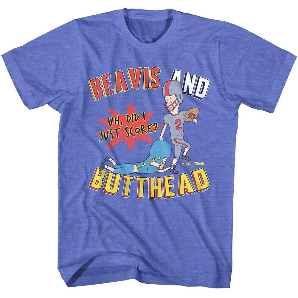 Beavis and Butthead Did I Just Score Football Men T Shirt L