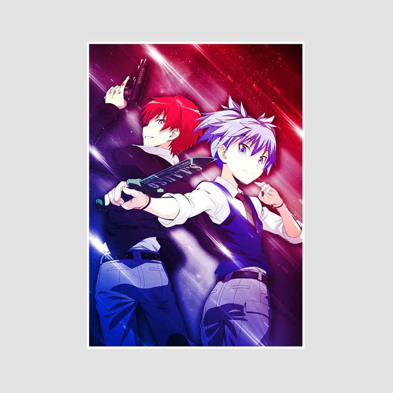 

Ретро японский аниме класс убийств плакат белая бумага плакаты и принты домашний декор эстетика гостиная бар настенное искусство живопись подарки 30x21cm