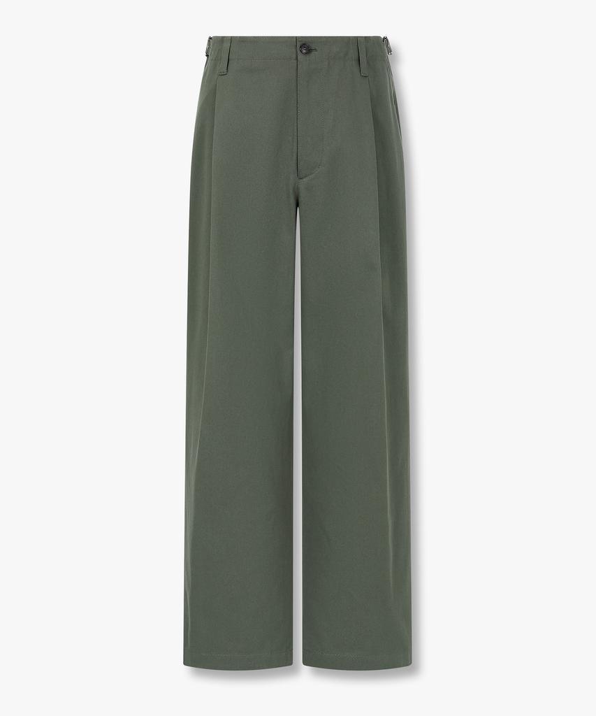 STUDIO TOMBOY [Men] Single-Pleat Wide Chino Pants_Khaki 9156231214