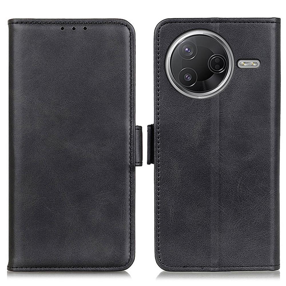 PU Leather Case For Xiaomi Poco F7 Pro 5G/F7 Ultra 5G/Redmi K80 Pro 5G/K80 5G Stand Cowhide Texture Phone Cover
