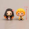 4Styles Q Version Demon Slayer Sitting Ghost Doll 4cm Tanjiro Nidouzi Inosuke Zenizu Figure Action Figure Movie Model Toys