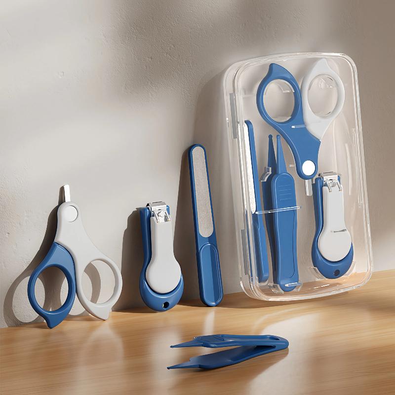 Baby Nail Clipper Set, Nail Scissors Specially For Newborn Babies, Children's Nail File And Scissors With Anti-Pinch Nail Clippers