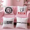 No Good Racing Cushion Cover Plush Fabric Soft Double-Sided Printed Invisible Zipper Sofa Pillow Case Home Decor