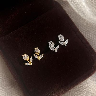 Tulip Earrings Small and Exquisite New Year Summer Style Temperament Earrings for Women