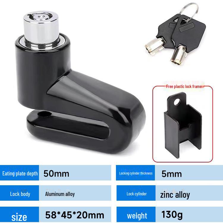 Alloy Steel Anti-Theft Disc Brake Lock for Bicycles and Motorcycles