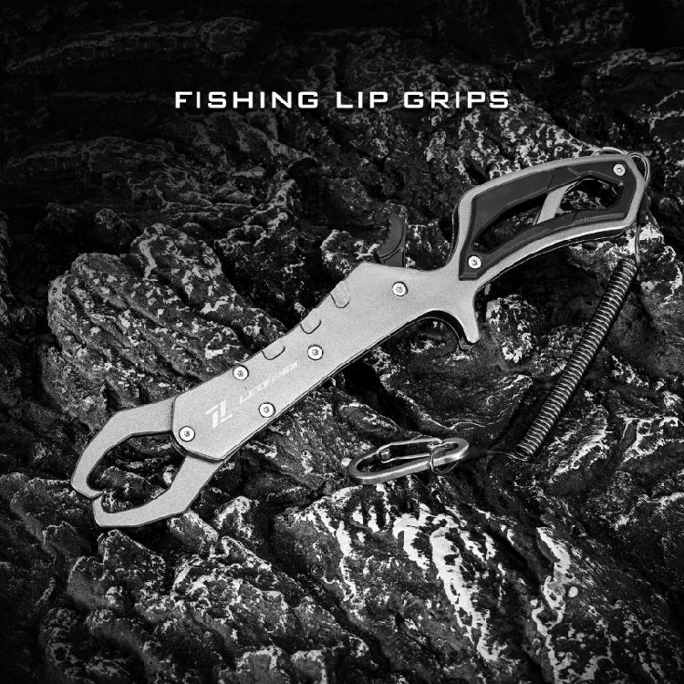 Fish Grabber with Lanyard for Cat Fish Lip Grabber Professional Fishing Tool