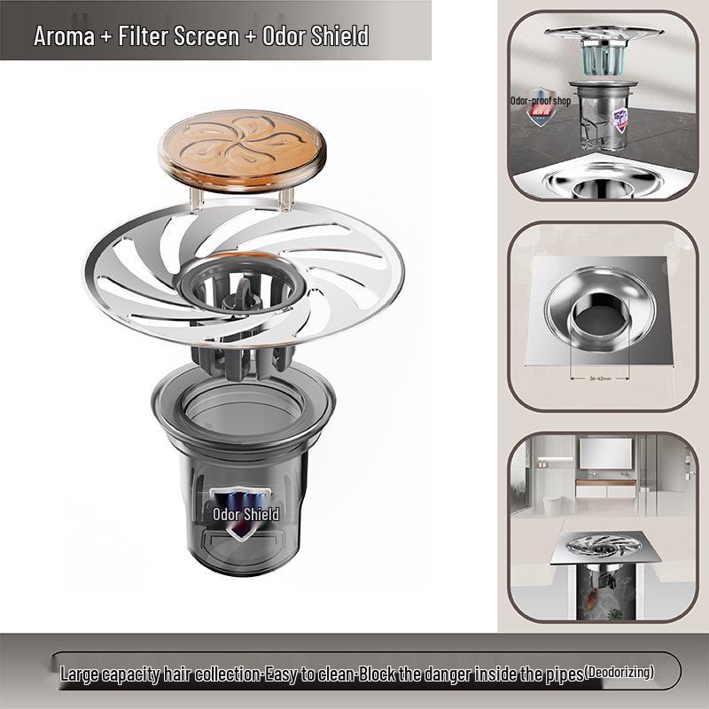 Universal Anti-Backflow Floor Drain Core: Bathroom Deodorizer & Insect Blockage Seal