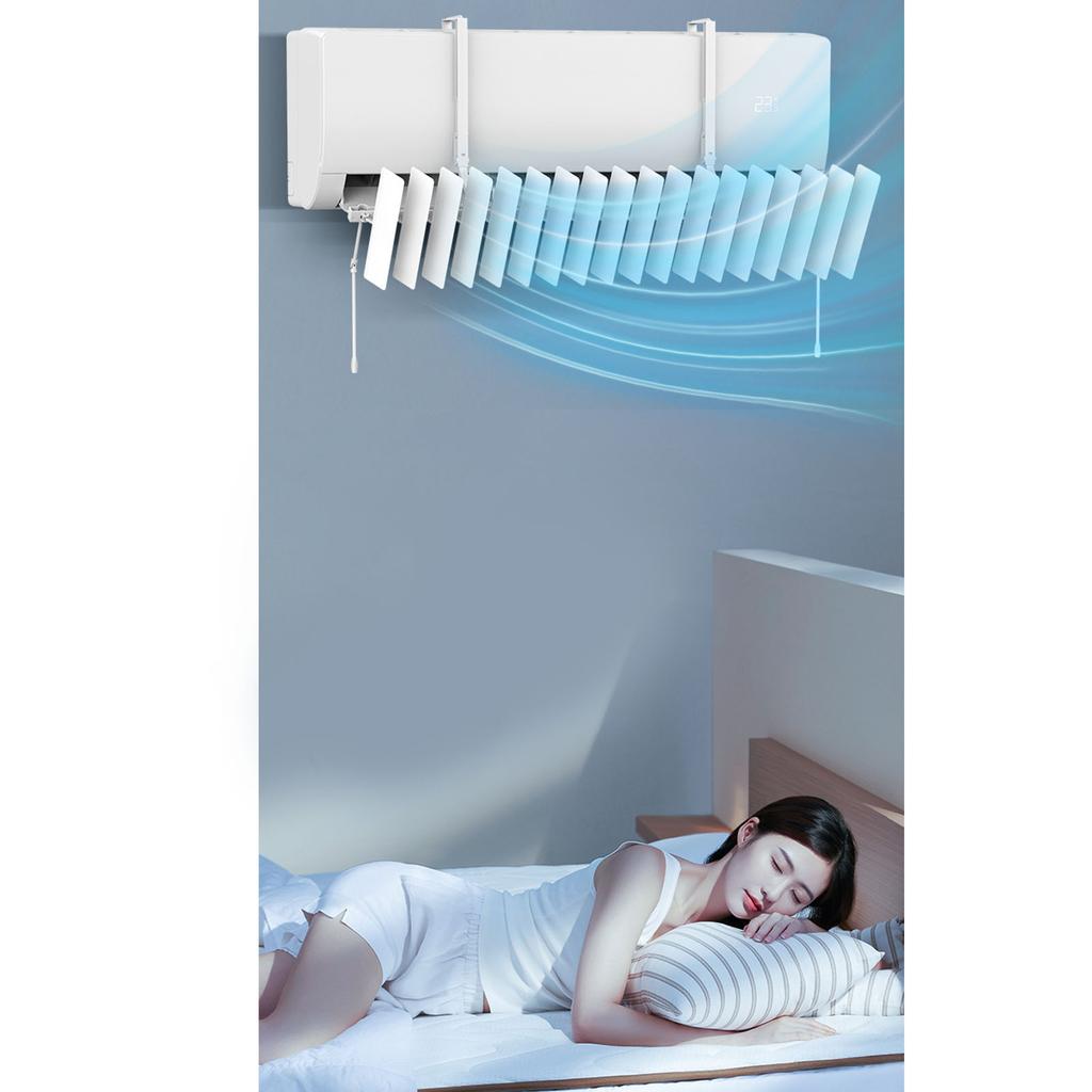 Wall Mount Air Conditioner Windshield Universal Adjustable Air Conditioner Air Deflector Prevent Direct Blowing Heat