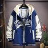Uniforme de beisebol com capuz unissex jaqueta esportiva leve jaqueta bomber masculina casaco de outono com estampa de letras