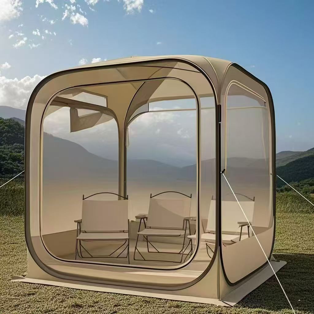 

Уличная Кемпинговая ПВХ Прозрачная Палатка 360 Панорамный Вид Трансграничная Большое Пространство Легкая Быстрая Установка