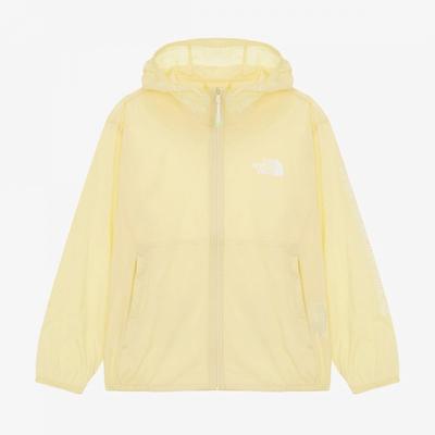 [north Space Kids Official] Nj3lr19v Kids Tailwind Ex Hoodie Light Yellow