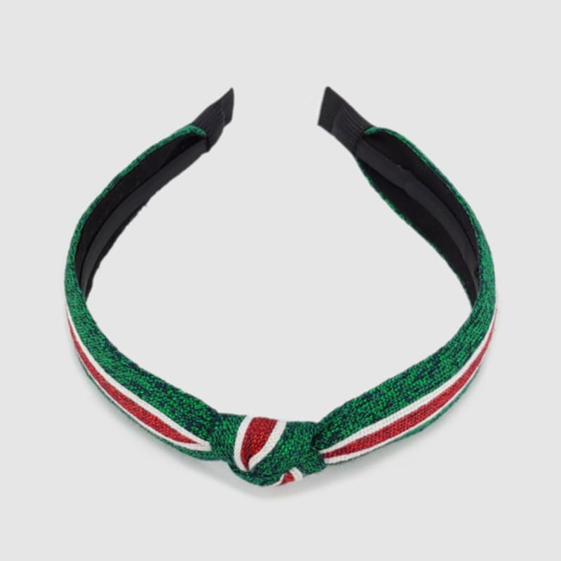 LALA Perlenstrick Haarband Grün