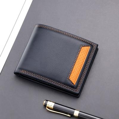 Wallet Men's Multi Slot Card Bag Fashionable Solid Color Wallet Horizontal Version Can Hold Driver's License